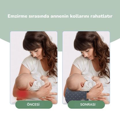 PAMUK BEBEK KOZA - Ağrısız Emzirme ve Biberon Deneyimi İçin Taşına bilir Destek Yastığı (Yıkanabilir, Ergonomik)
